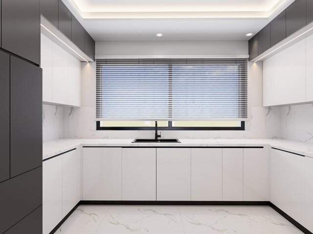 3D model of Modern Open Kitchen Design