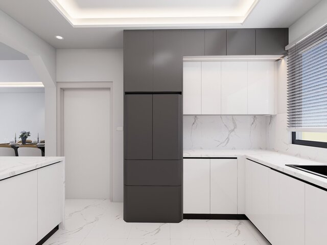 3D model of Modern Open Kitchen Design