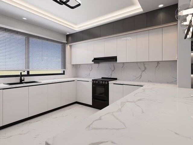 3D model of Modern Open Kitchen Design