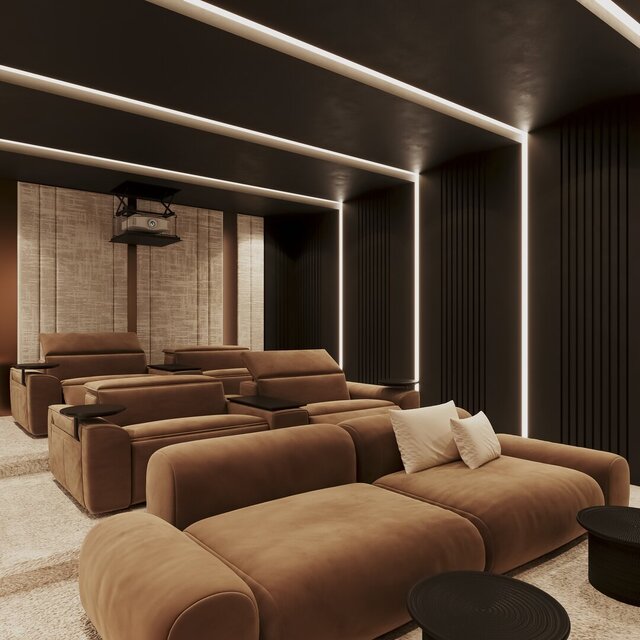 Home Theater 3d Visualization Project, Ontario, Canada