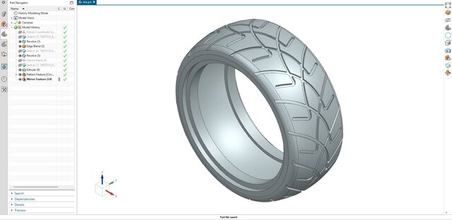 3D model of 05. Tire: Advanced Parametric Tread Design