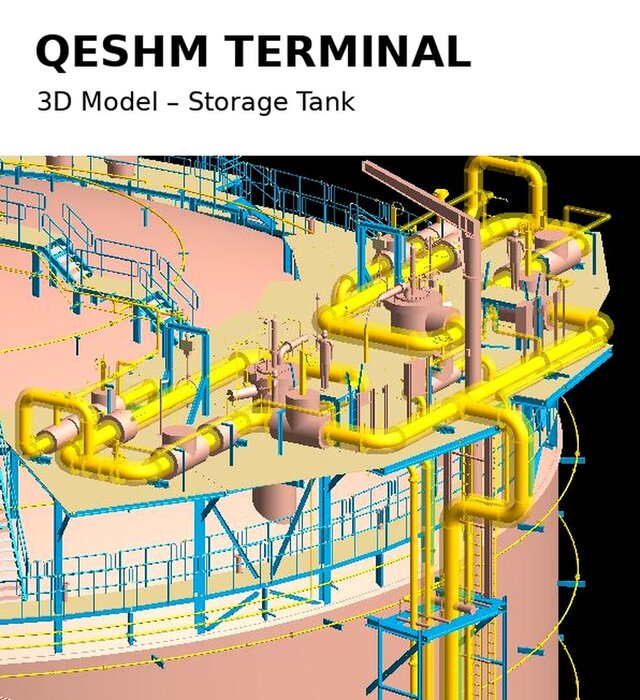 Qeshm Terminal | 3D Piping, Equipment & Storage Tank Design – image 2 of 2