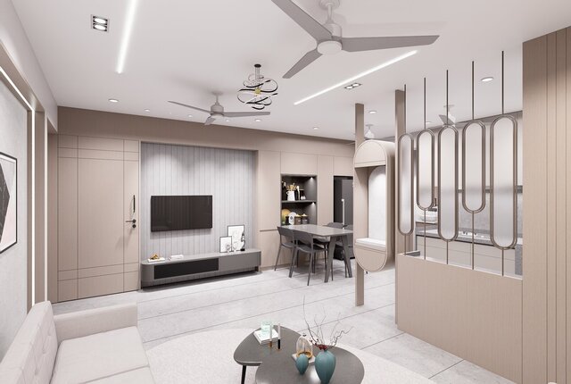 Modern Apartment Interior Design | 3D Visualization – image 5 of 13