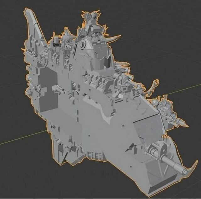 3D model of Custom Warhammer 40,000-inspired PC case