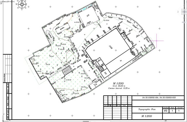 Topographic Plans at Scales 1:200 and 1:250 from Total Station and GPS‑RTK Survey Data