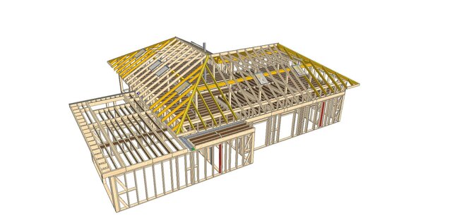 3D model of Some sample timber structure designes