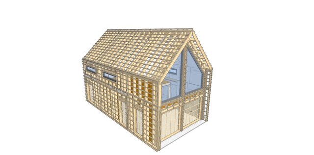 3D model of Some sample timber structure designes