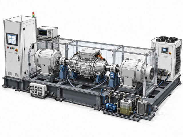 3D model of All Test Rig Design Portfolio, Genset, Engine, E-axel, Gear box