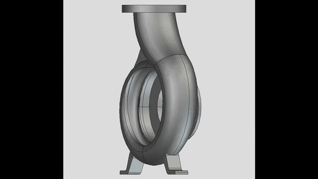 3D model of Centrifugal Pump volute