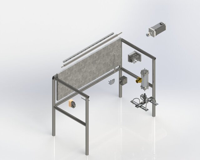 3D model of Vacuum Gantry System