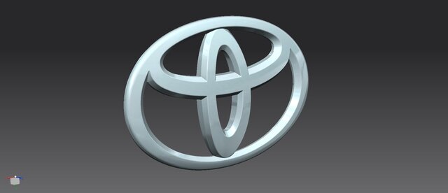 3D model of TOYOTA LOGO