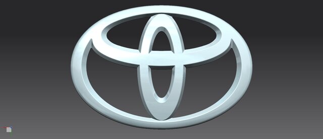 3D model of TOYOTA LOGO