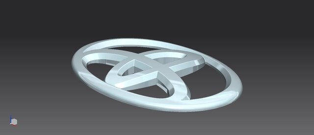 3D model of TOYOTA LOGO