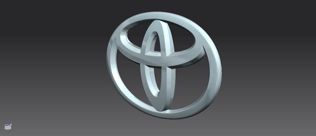 3D model of TOYOTA LOGO
