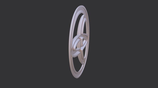 3D model of TOYOTA LOGO