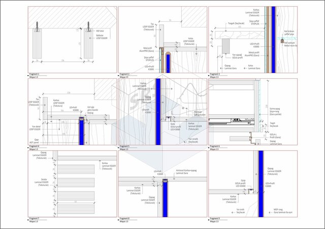 Custom Kitchen Technical & Production Drawings – image 4 of 4