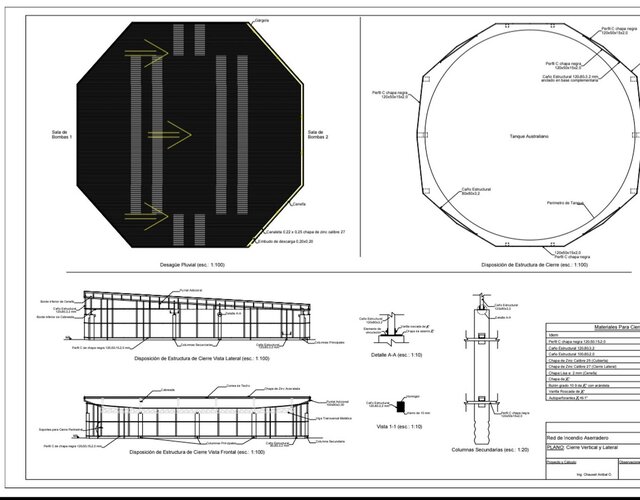 Design and Calculation of Metal Enclosure Structure and Fire Protection Network