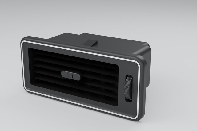 Dashboard Air Vent DAV-01 - Adjustable Vanes, Thumb Wheel, Snap-Fit Housing – image 1 of 4