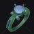 Solitaire Ring with Channel-Set