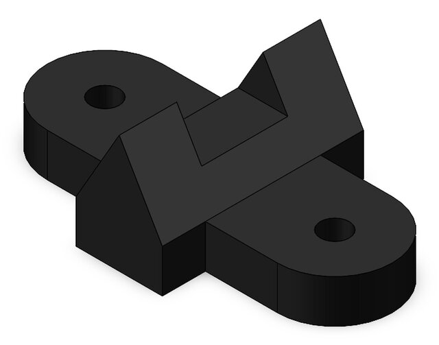 Mechanical Mounting Bracket with Two Bolt Holes – image 1 of 5