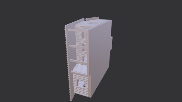 3D model of 3D Printed Scale Model from Building Photos and Floor Plan