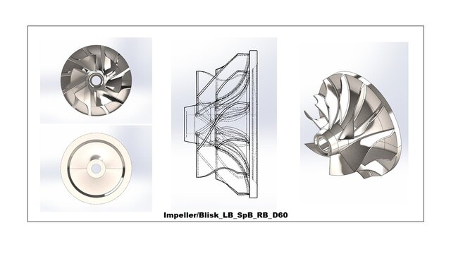 Impeller (LB_SpB_RB) Diameter 60MM