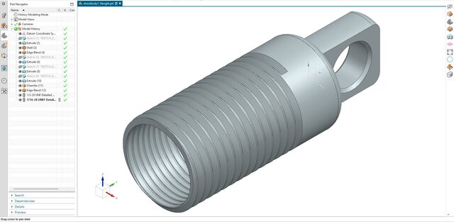 3D model of 12. Adjustable Coilover Shock Body