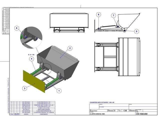 projetos em solidworks 3d