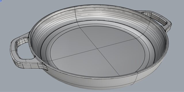 3D model of Cast Iron Cookware Product Design