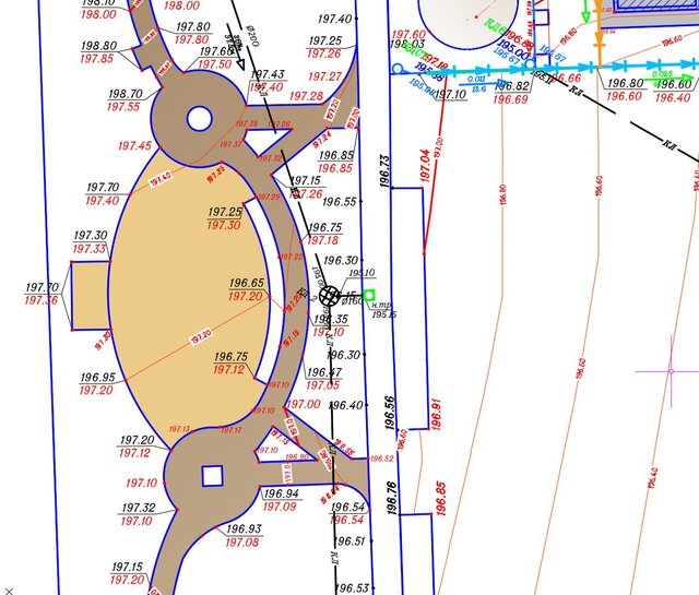 3D model of Full Geodetic Support for a Sports Park (3.5 ha / 34,915 m²) – Survey, Grading Design, Earthworks, Stormwater Drainage, and 3D Modeling