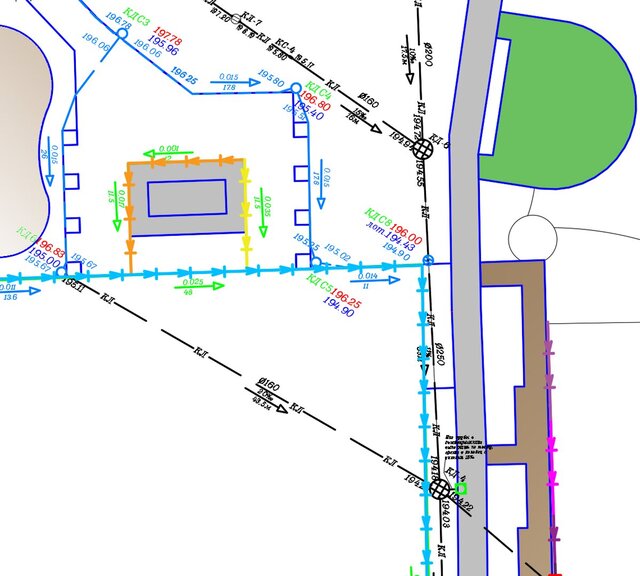 3D model of Full Geodetic Support for a Sports Park (3.5 ha / 34,915 m²) – Survey, Grading Design, Earthworks, Stormwater Drainage, and 3D Modeling