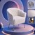 Arm Chair - Comfort White - 3D Model