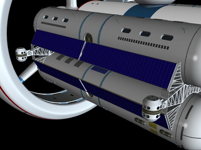 3D model of spaceship-1-