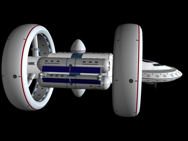 3D model of spaceship-1-