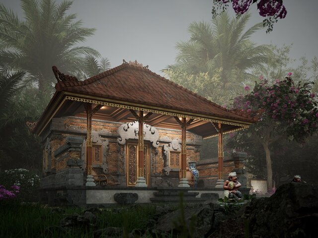 Balinese Architecture Style - Bale Daja