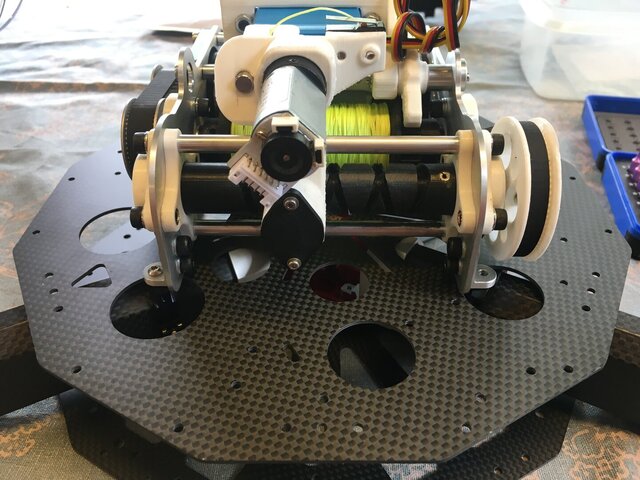 3D model of Drone Winch System for Package Delivery and Retrieval