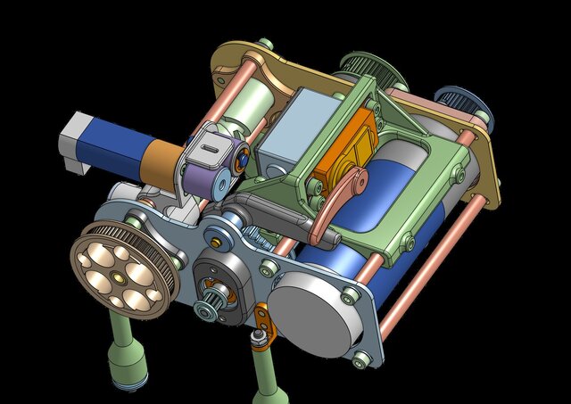 3D model of Drone Winch System for Package Delivery and Retrieval