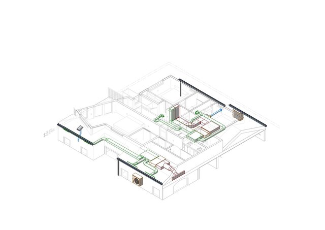 3D model of HVAC design