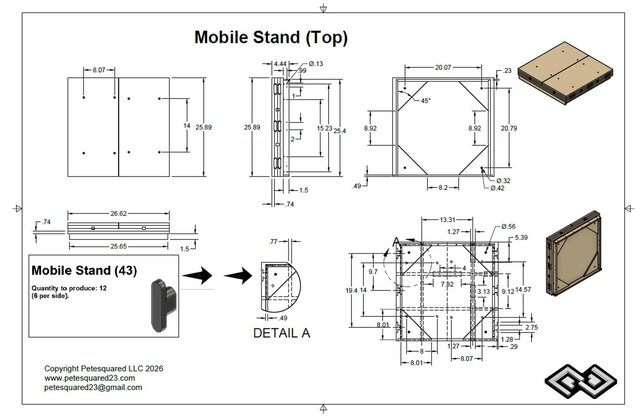 3D model of Mechanical Bracket – 2D Technical Drawing & CAD Documentation