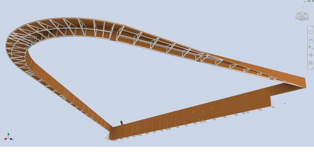 Steel structure of a flower bed