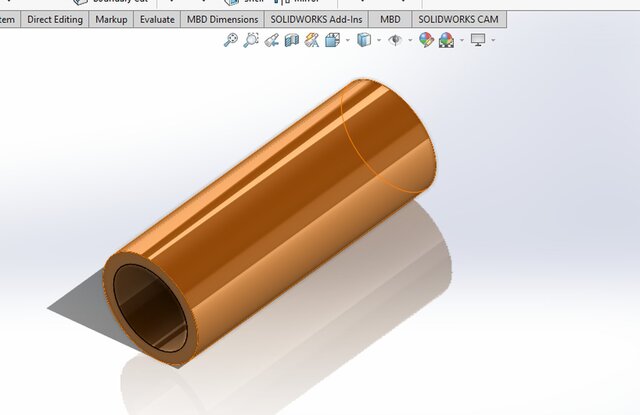 3D model of single piston Design