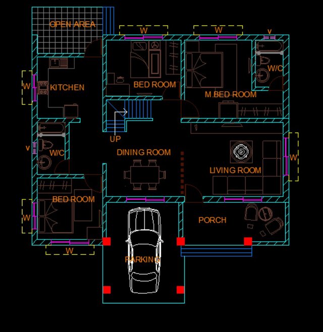 3 BHK HOUSE PLAN
