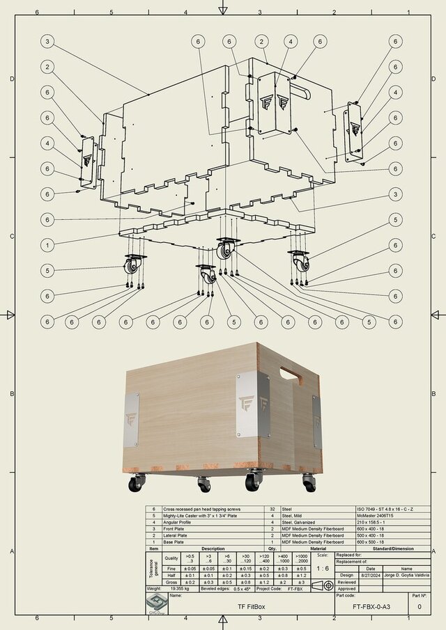 3D model of Mobile Storage Box