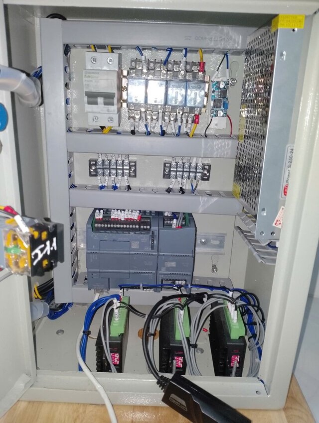 3D model of QR Code Product Sorting Model Using PLC and Robotic Arm 3 DOF