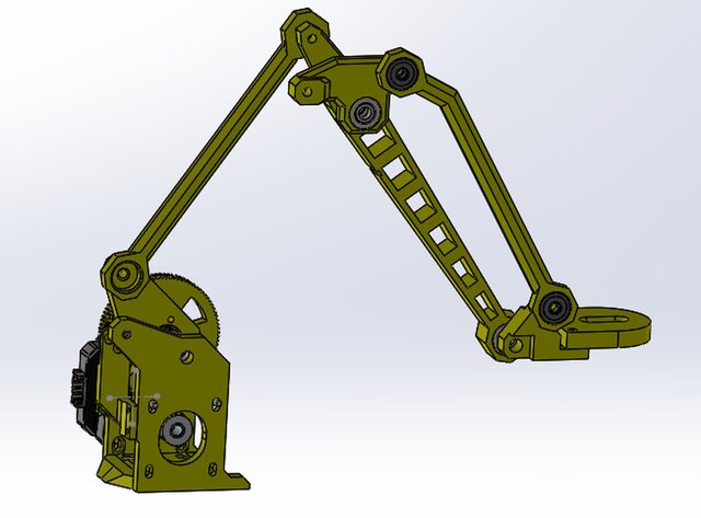 3D model of QR Code Product Sorting Model Using PLC and Robotic Arm 3 DOF