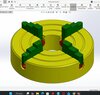 FOUR JAW CHUCK ASSY IN SOLIDWORKS design by anuragt2