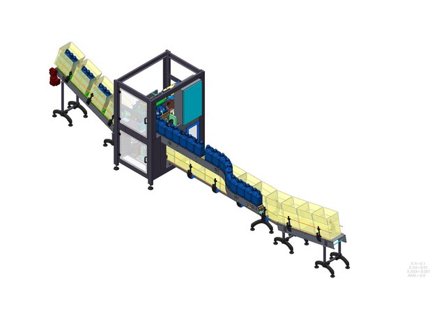 Industrial Casepacker Packaging Machine - Mechanical Design