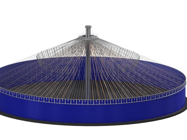3D model of Storage tank, steel structure
