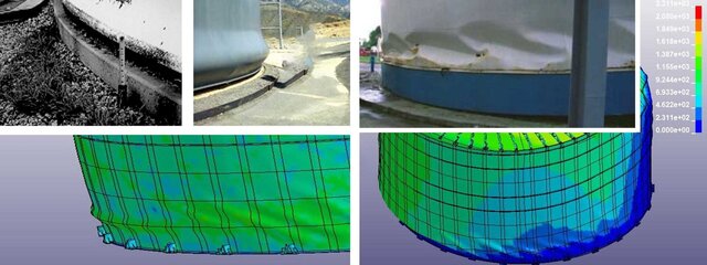 3D model of Storage tank, steel structure