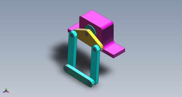 Industrial Pivot Linkage Assembly | SolidWorks Mechanical Design